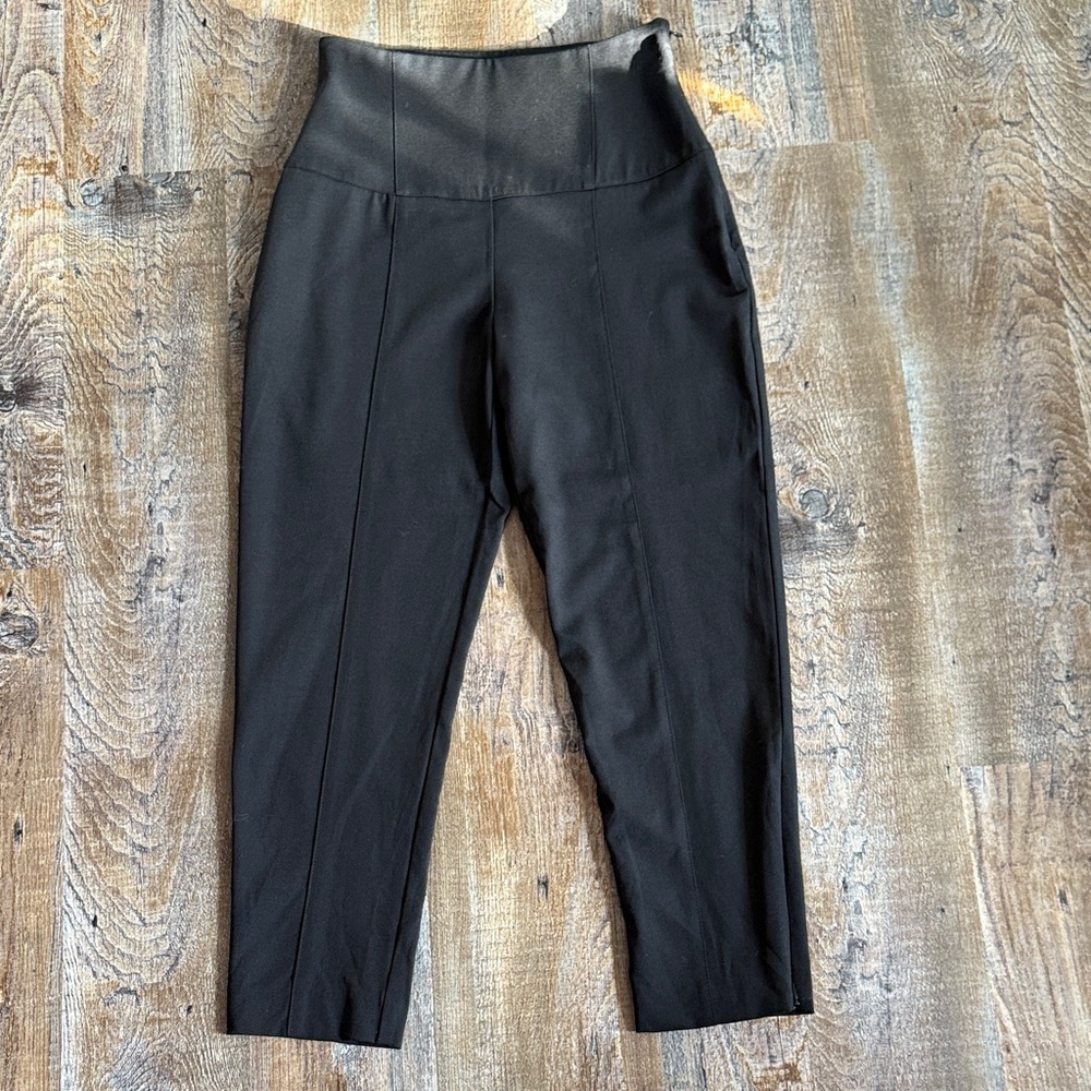 Sarah Pacini | Hi- Waist Wool Blend Dress Pants
